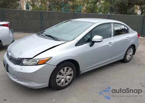 2012 Honda Civic Lx z USA, uszkodzony, nr VIN 2HGFB2E50CH507115